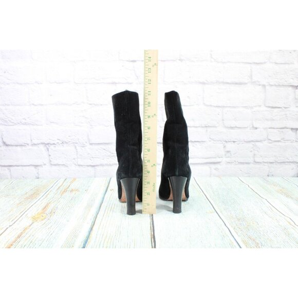 Foot Petals Black Suede Pull On Casual Pump Boots Size 6 Medium - Picture 7 of 9